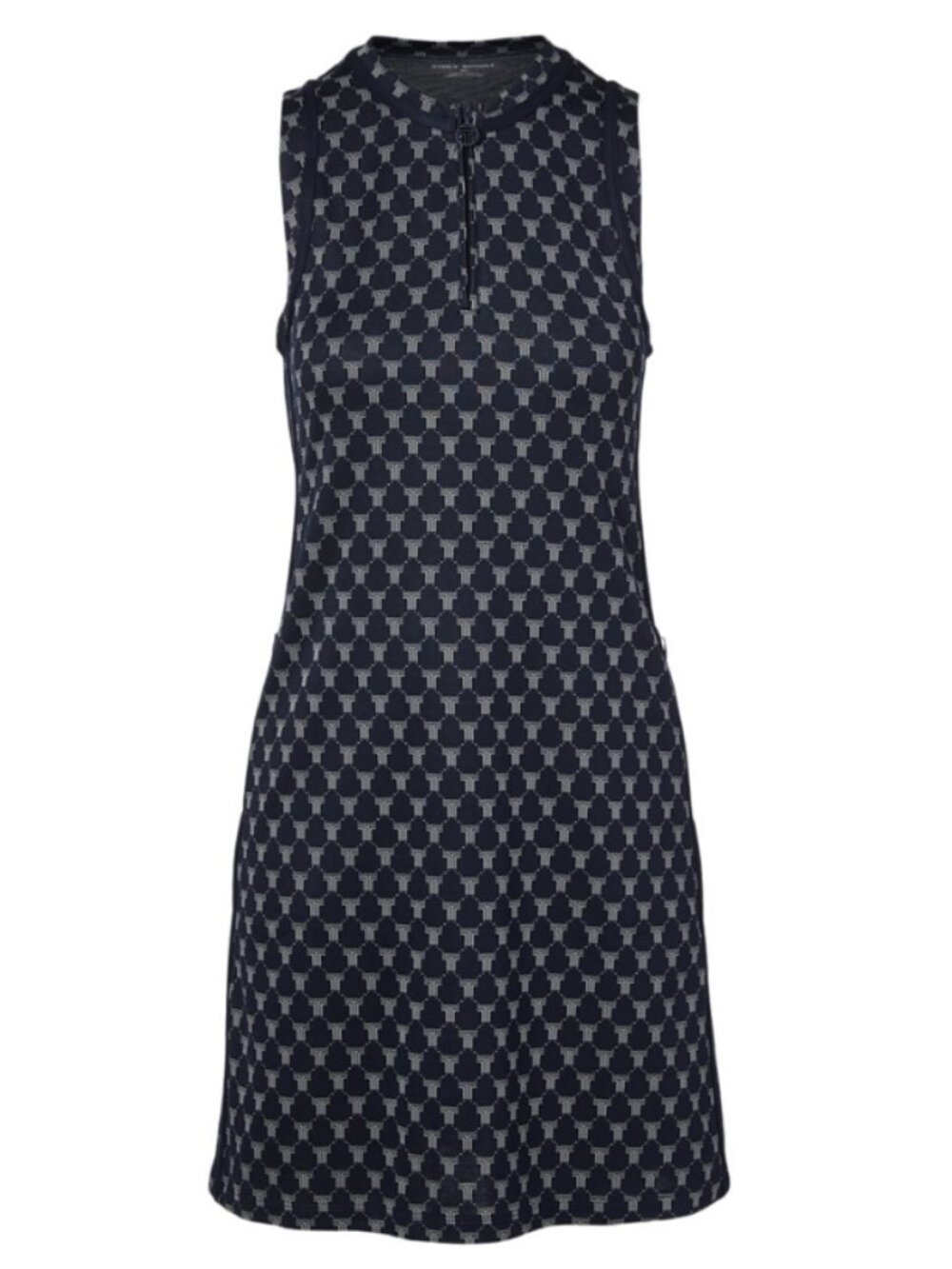 Tory Burch Sport Net-T Sleeveless Track A-Line Dress in Navy Blue Size XL